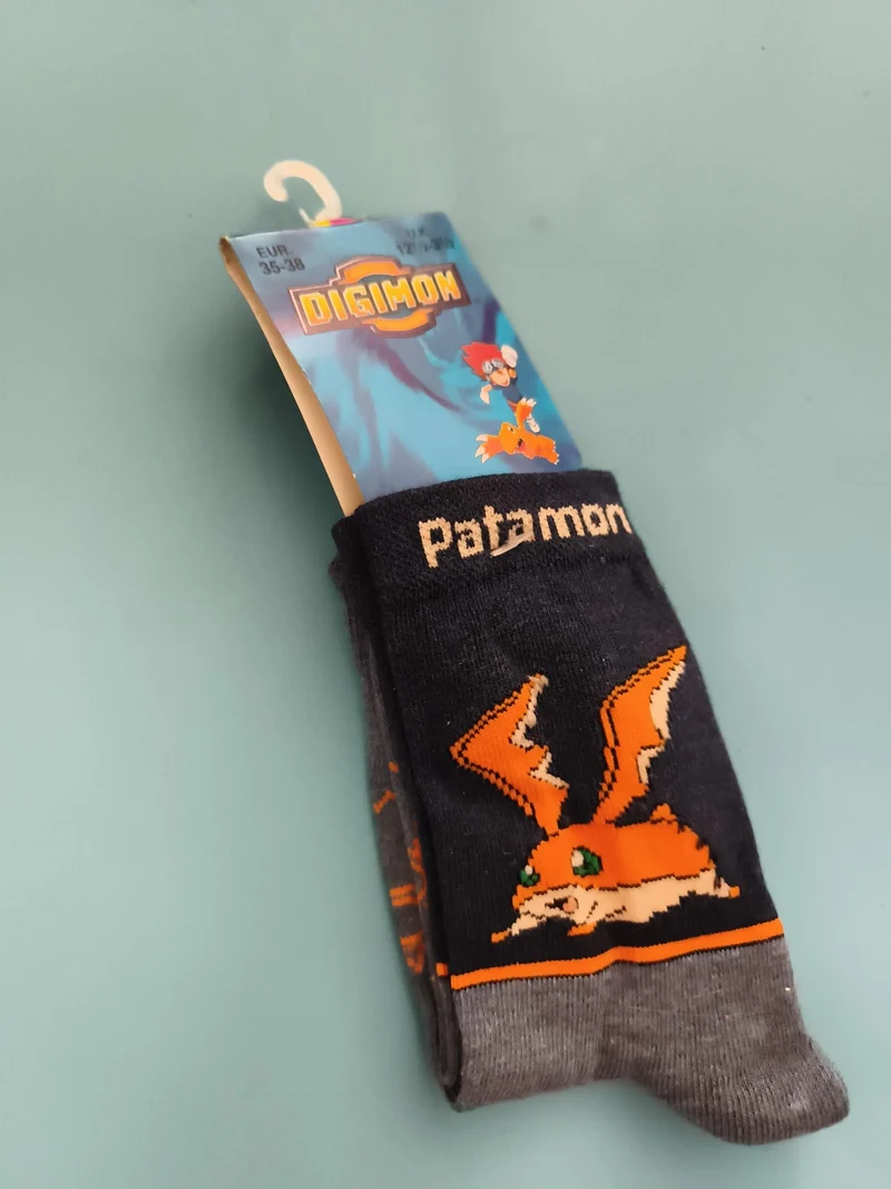 Chaussettes Digimon Patamon EUR 35-38 vintage neuves deadstock enfant rétro