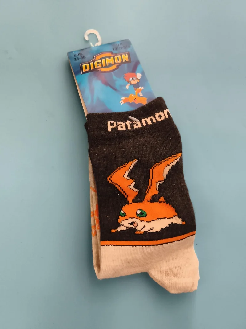 Chaussettes Digimon Patamon vintage neuves 36-38 enfant deadstock années 2000