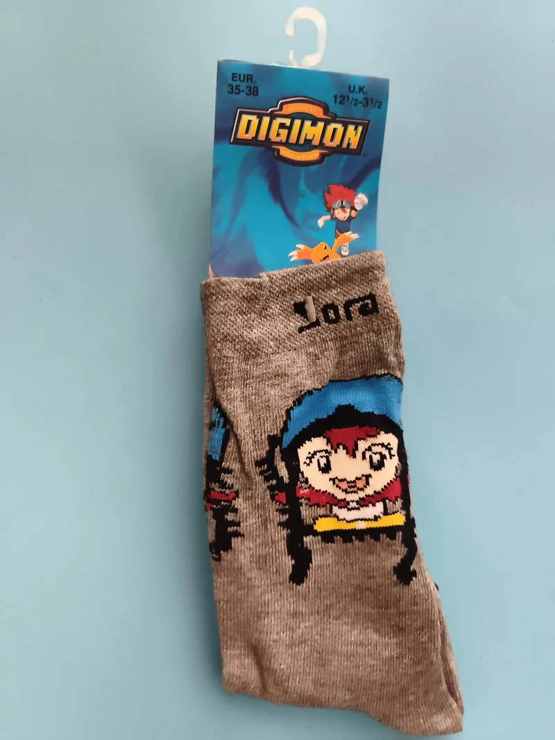 Chaussettes Digimon vintage enfant 35-38 neuves motif personnage animé