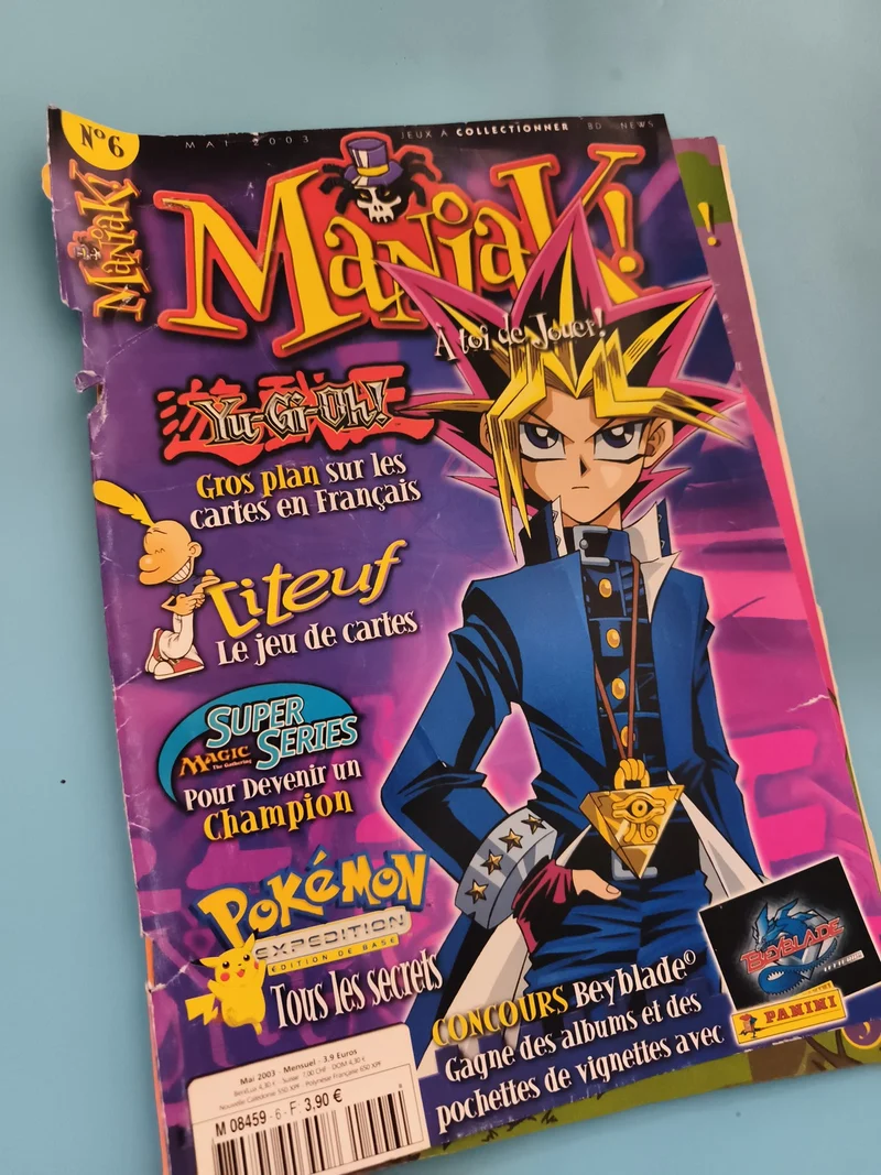 Magazine ManiaK! n°6 Yu-Gi-Oh Pokémon Mai 2003 Panini jeux cartes manga