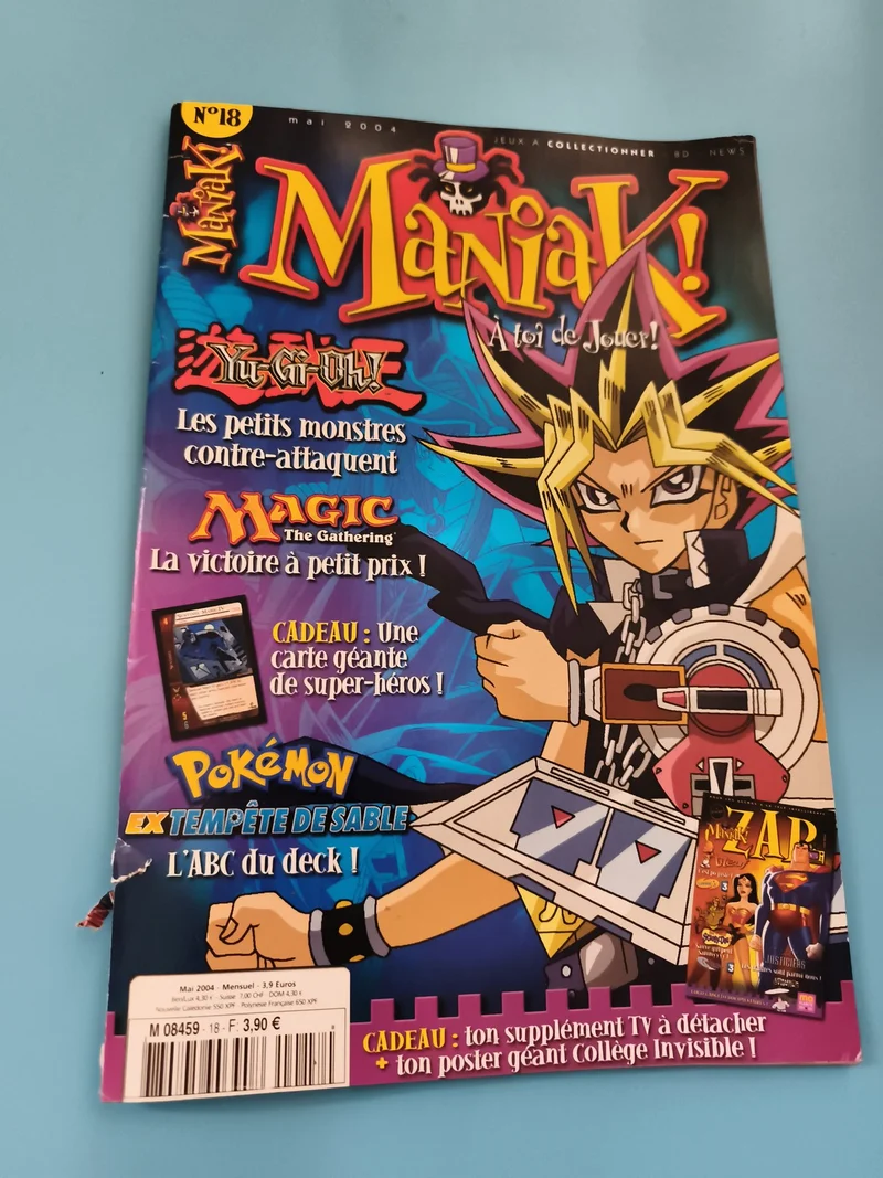 Magazine ManiaK n°18 mai 2004 Yu-Gi-Oh Pokémon Magic jeux à collectionner