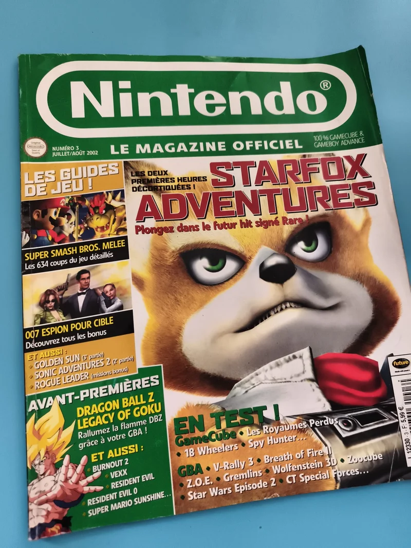 Magazine Nintendo Officiel n°3 2002 Starfox Adventures Gamecube GBA