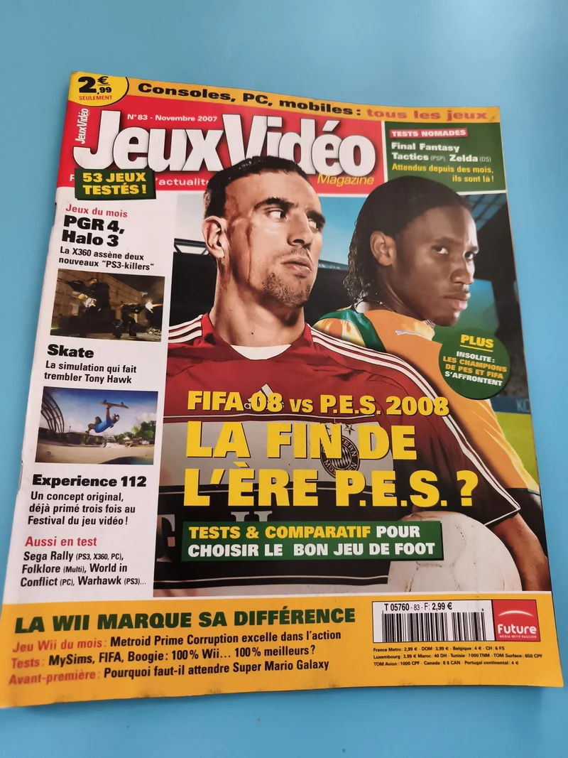 Magazine Jeux Vidéo N°83 novembre 2007 FIFA 08 PES 2008 tests Halo 3 PGR 4