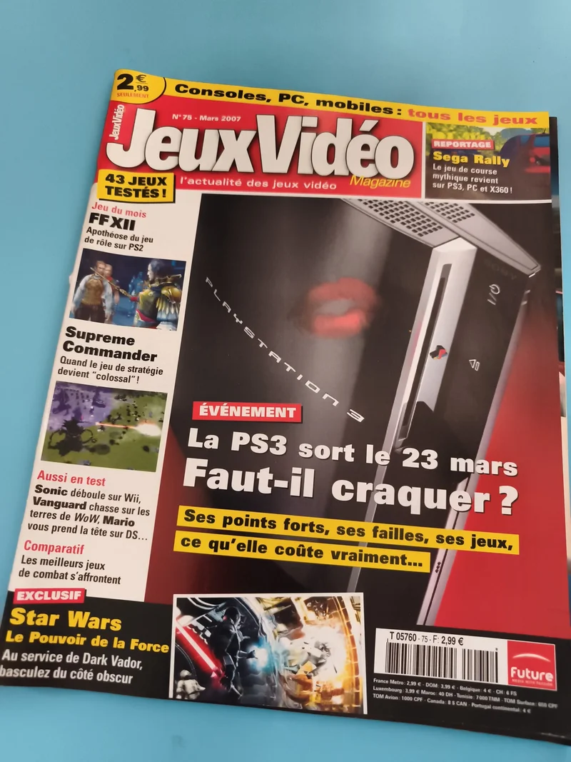 Magazine Jeux Vidéo N°78 mars 2007 PS3 PlayStation 3 FF XII Star Wars Sega Rally