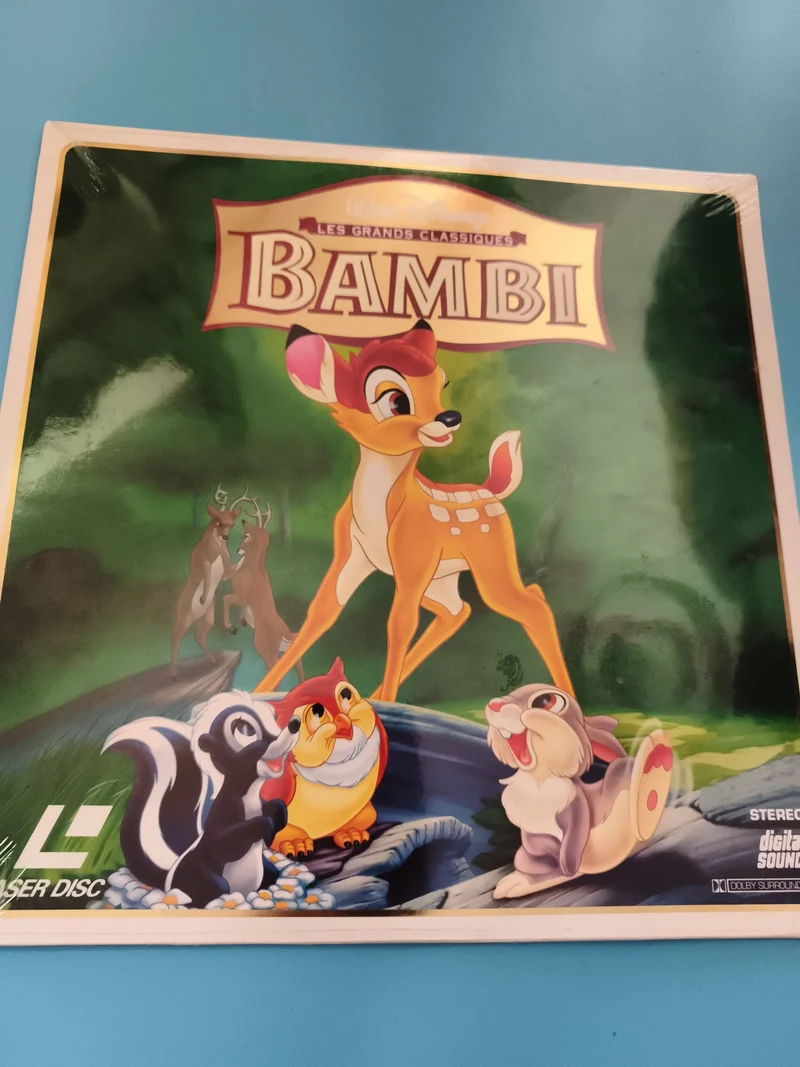 Laserdisc Bambi Disney Les Grands Classiques jaquette française film animation
