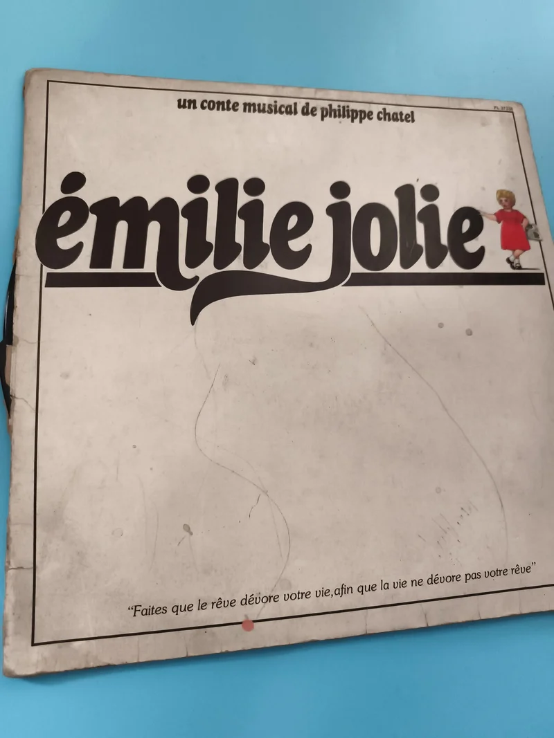 Vinyle Émilie Jolie conte musical Philippe Chatel pochette illustrée