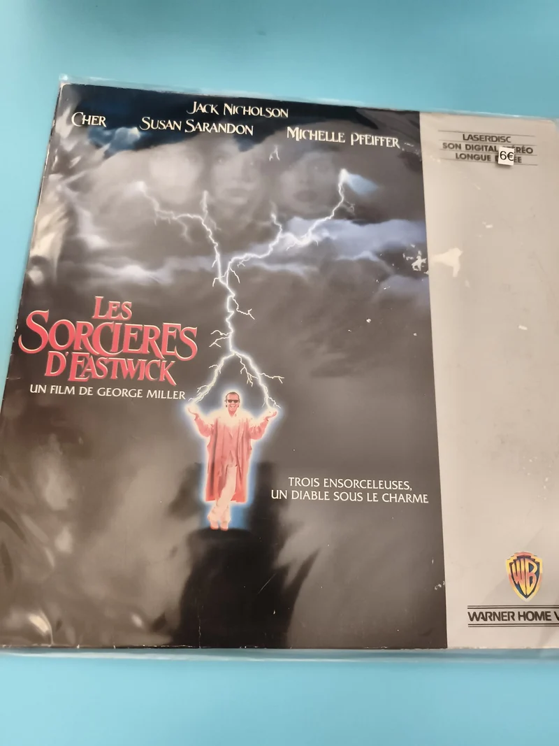 Laserdisc Les Sorcières d’Eastwick Warner Home Video film George Miller