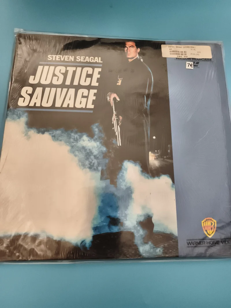 Laserdisc Justice Sauvage Steven Seagal Warner Home Video jaquette VF film actio