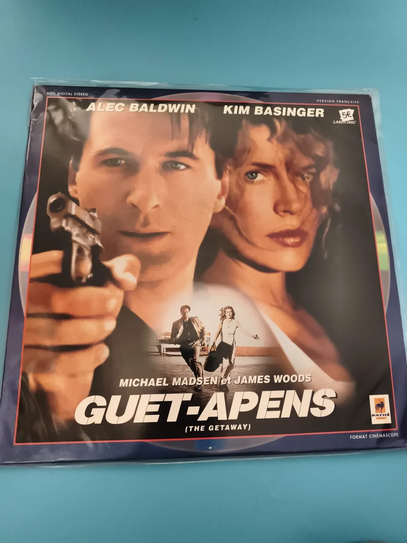 Laserdisc Guet-Apens The Getaway Alec Baldwin Kim Basinger VF Pathé Cinéma