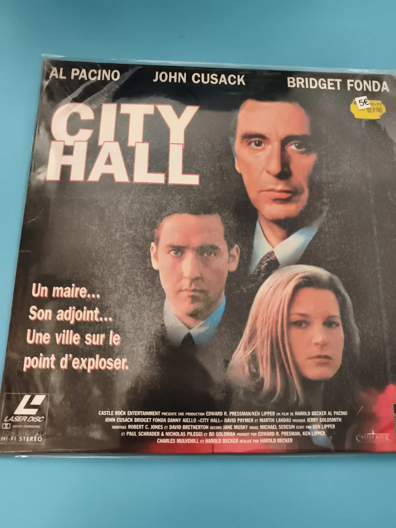 Laserdisc City Hall Al Pacino John Cusack Bridget Fonda film policier