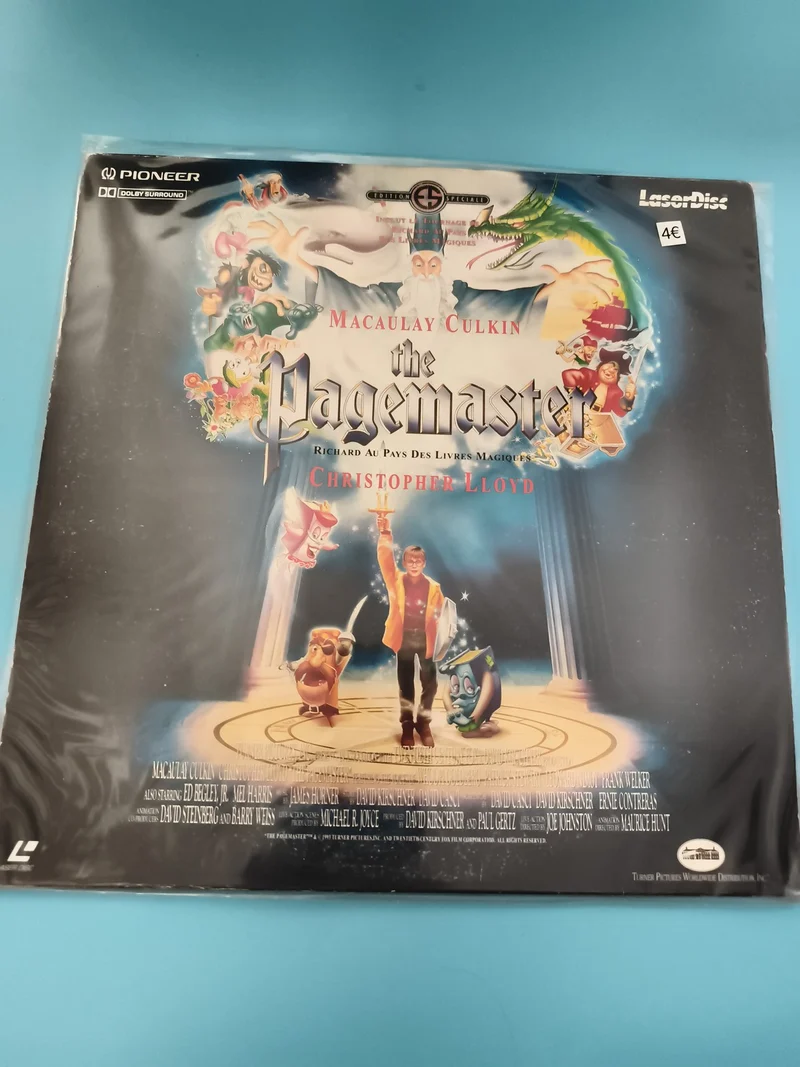 Laserdisc The Pagemaster Macaulay Culkin Pioneer édition française film animatio
