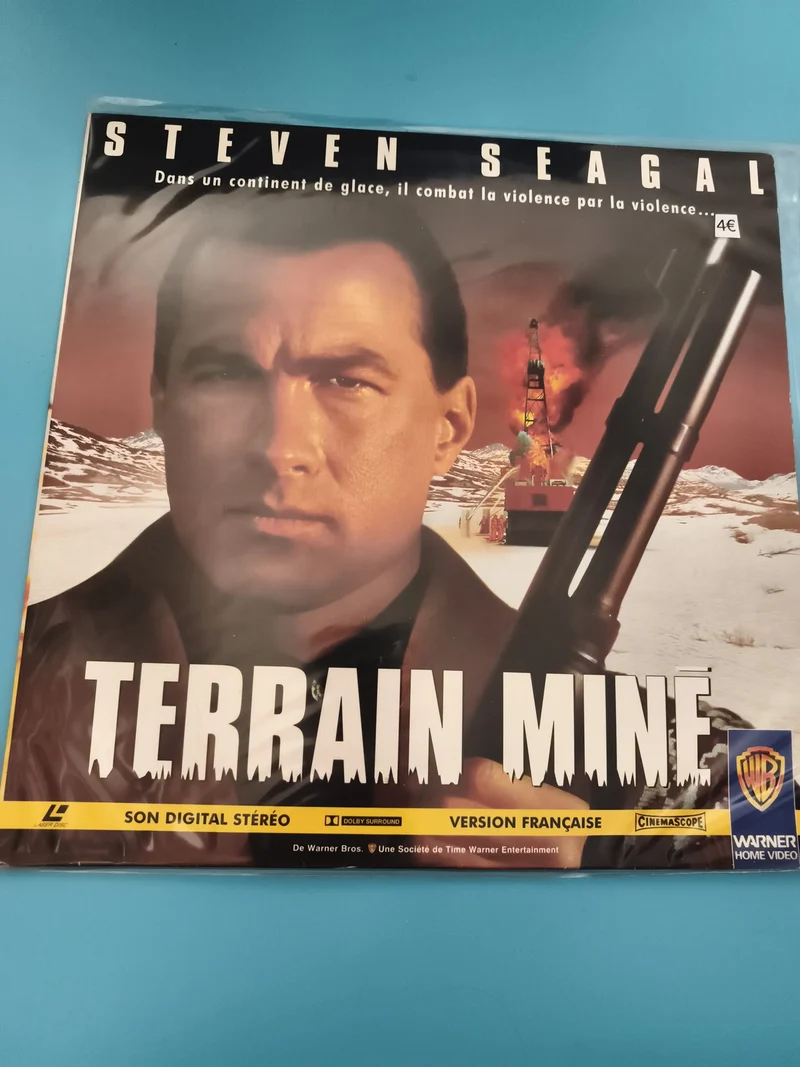 Laserdisc Terrain Miné Steven Seagal VF Warner Bros Cinémascope film action