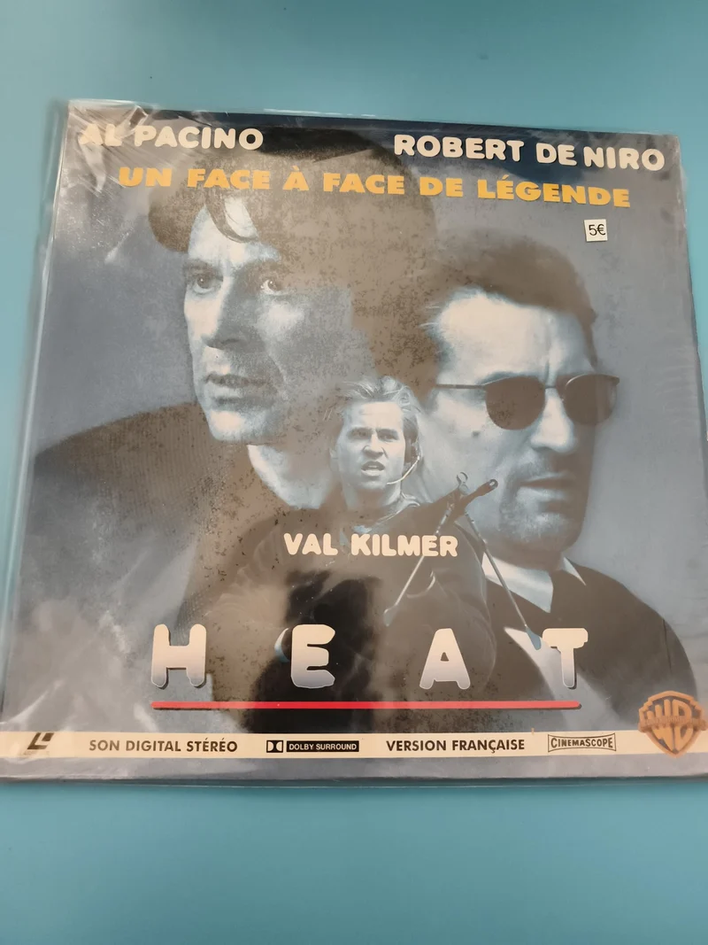 Laserdisc Heat Warner Al Pacino Robert De Niro VF Dolby Surround Cinémascope
