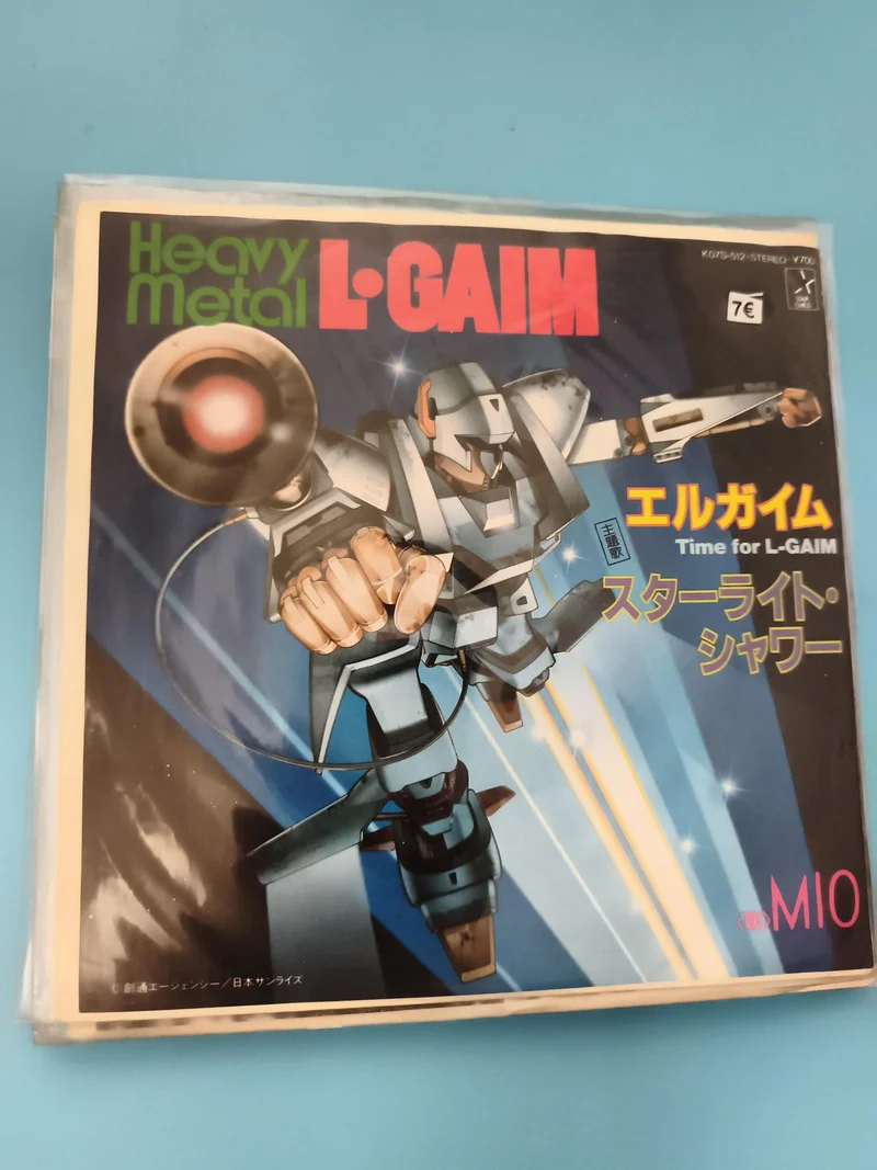 Vinyle Heavy Metal L-Gaim Japan anime OST MIO, pochette robot mecha