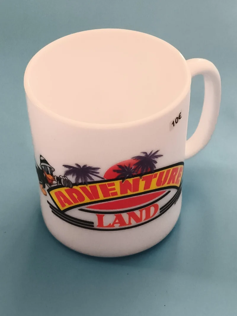 Mug Adventure Land vintage blanc décor Looney Tunes collector neuf