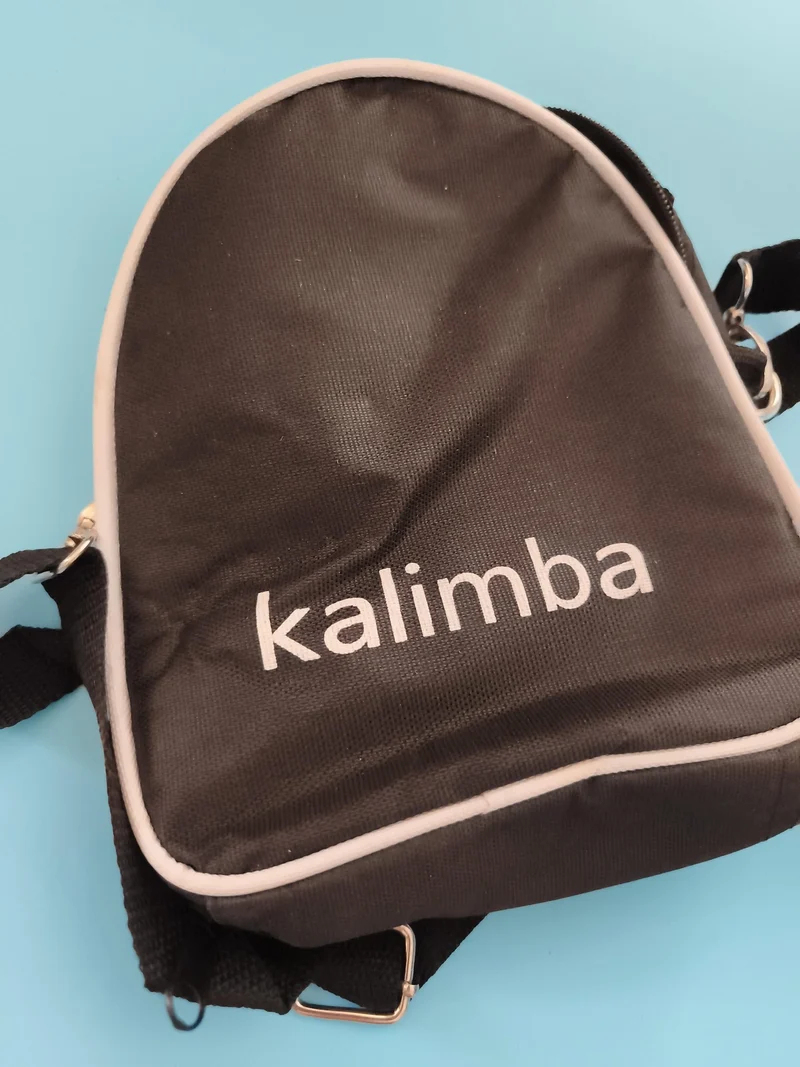 Sac de transport noir Kalimba, housse souple à bandoulière, étui instrument