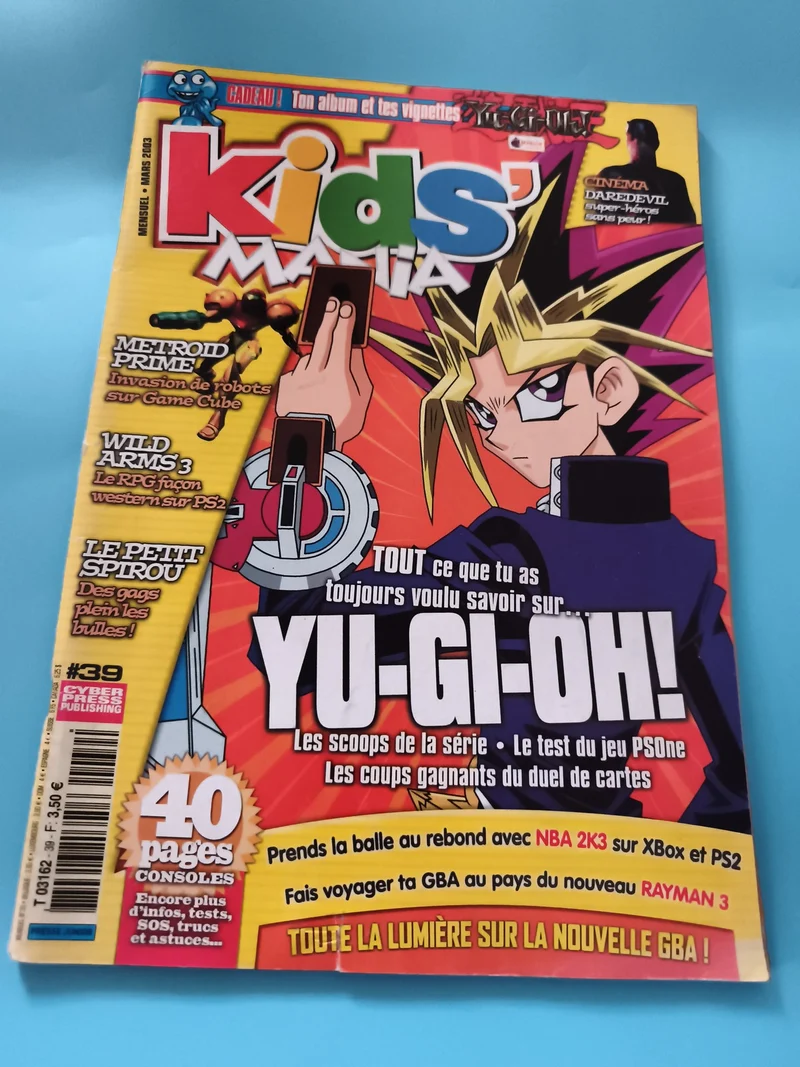 Magazine Kids' Mania n°39 mars 2003 Yu-Gi-Oh! Metroid Prime Wild Arms
