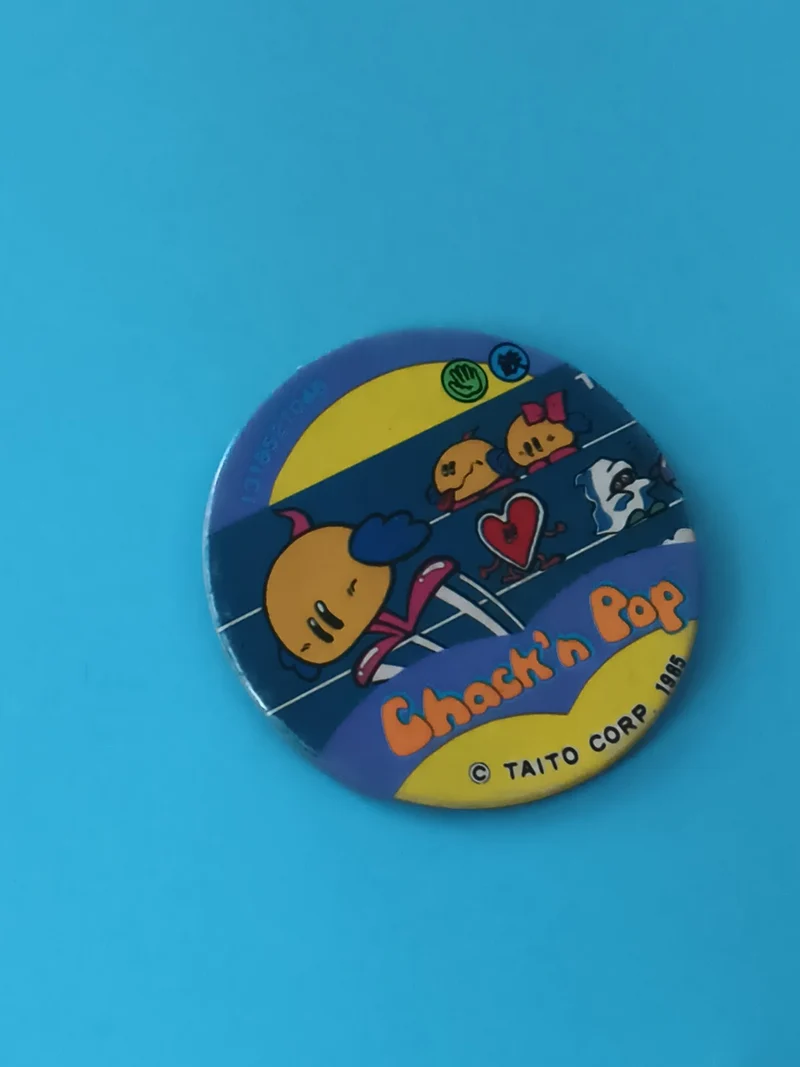 Jeton Menko Chack'n Pop vintage 1985 Taito jeu vidéo Japon rétro