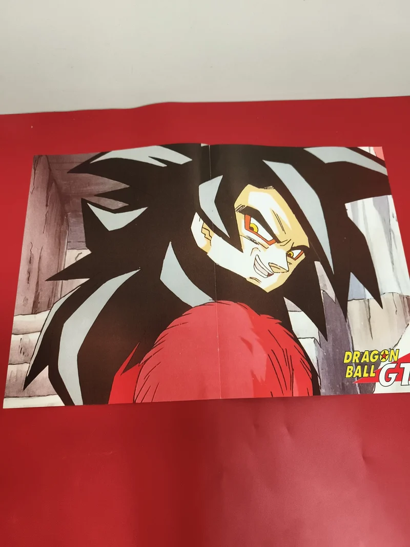 Poster Dragon Ball GT vintage officiel Goku Super Saiyan 4 anime manga