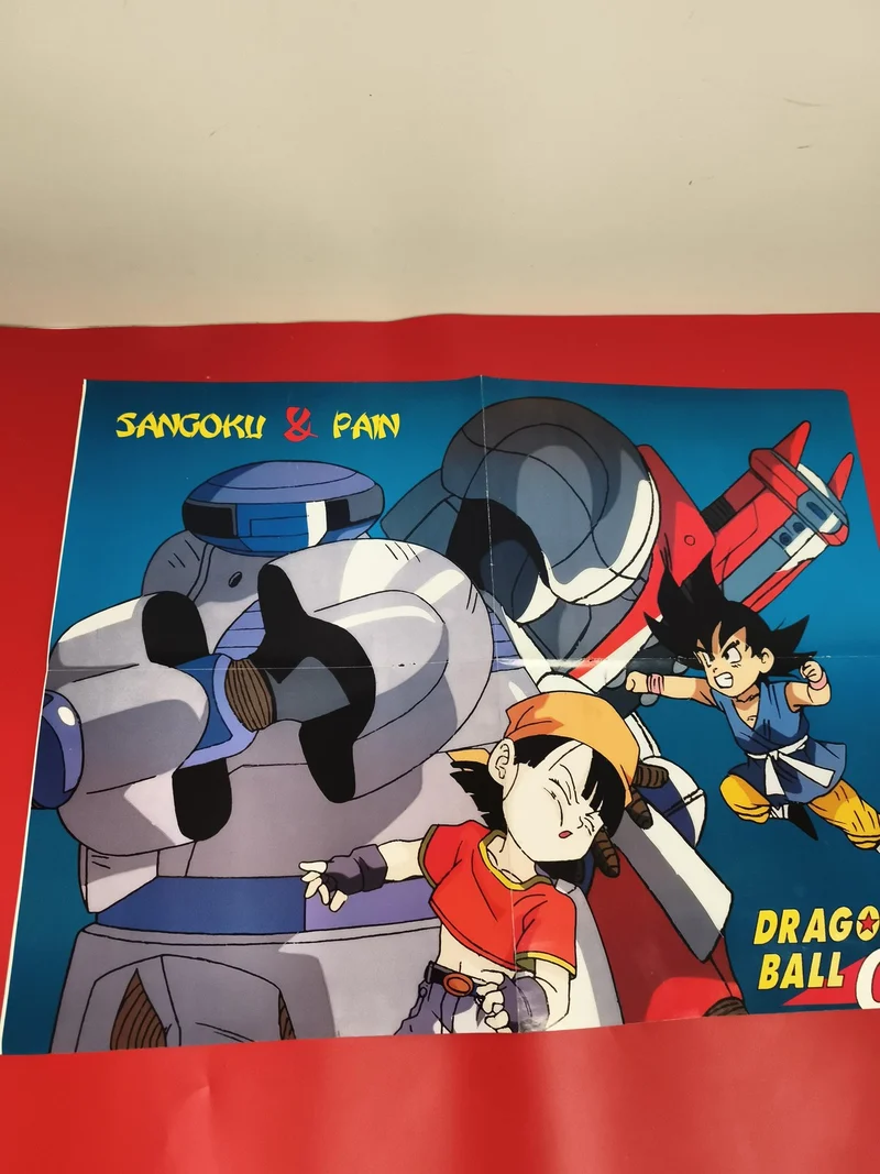 Poster vintage Dragon Ball GT Sangoku Pan robot animé officiel