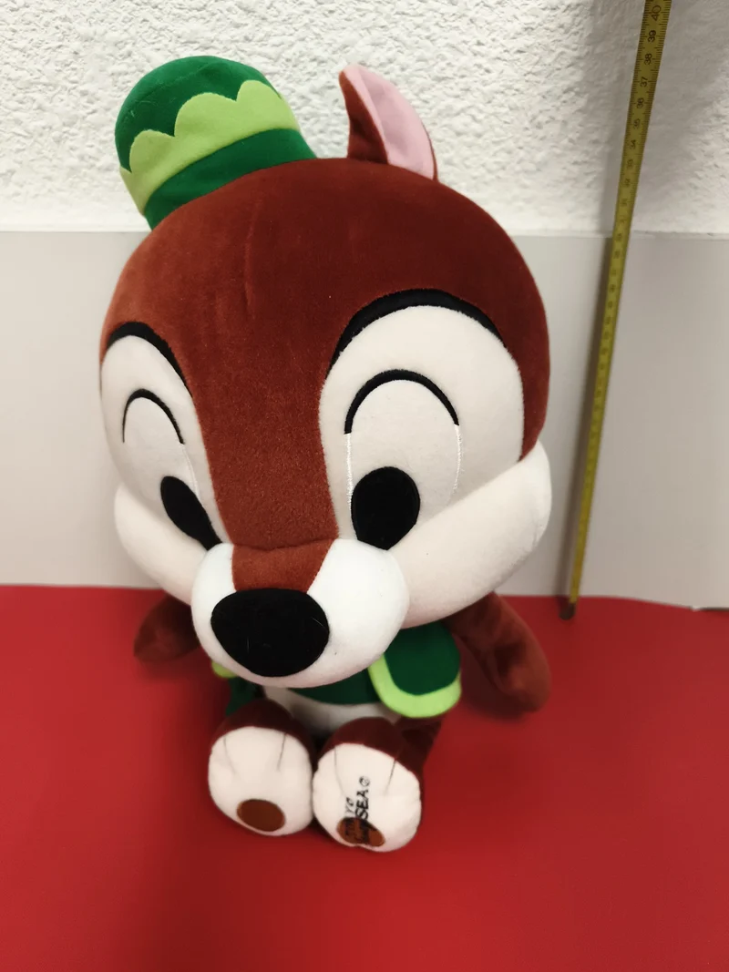 Peluche Chip Disney Tokyo DisneySea marron vert officielle écureuil