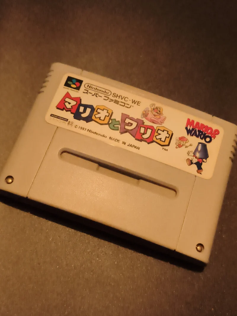 Cartouche Super Famicom Nintendo Mario & Wario SHVC-WE Japon 1993