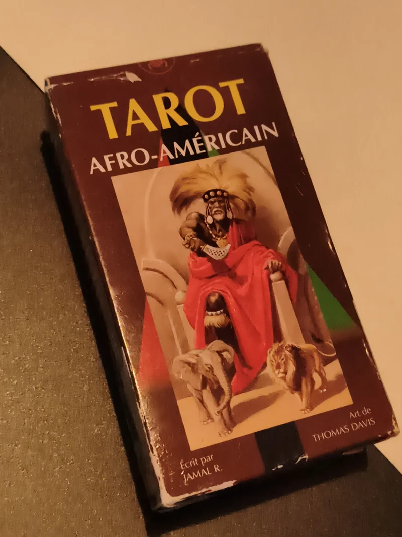 Tarot afro-américain boîte Jamal R. Thomas Davis jeu cartes divinatoires
