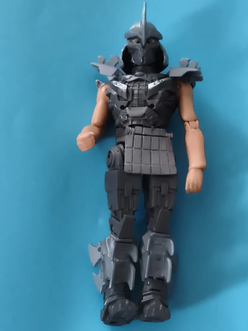 Figurine Shredder Tortue Ninja articulée armure grise TMNT mutant