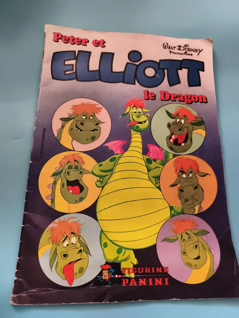 Album Panini Peter et Elliott le Dragon Walt Disney figurine incomplet