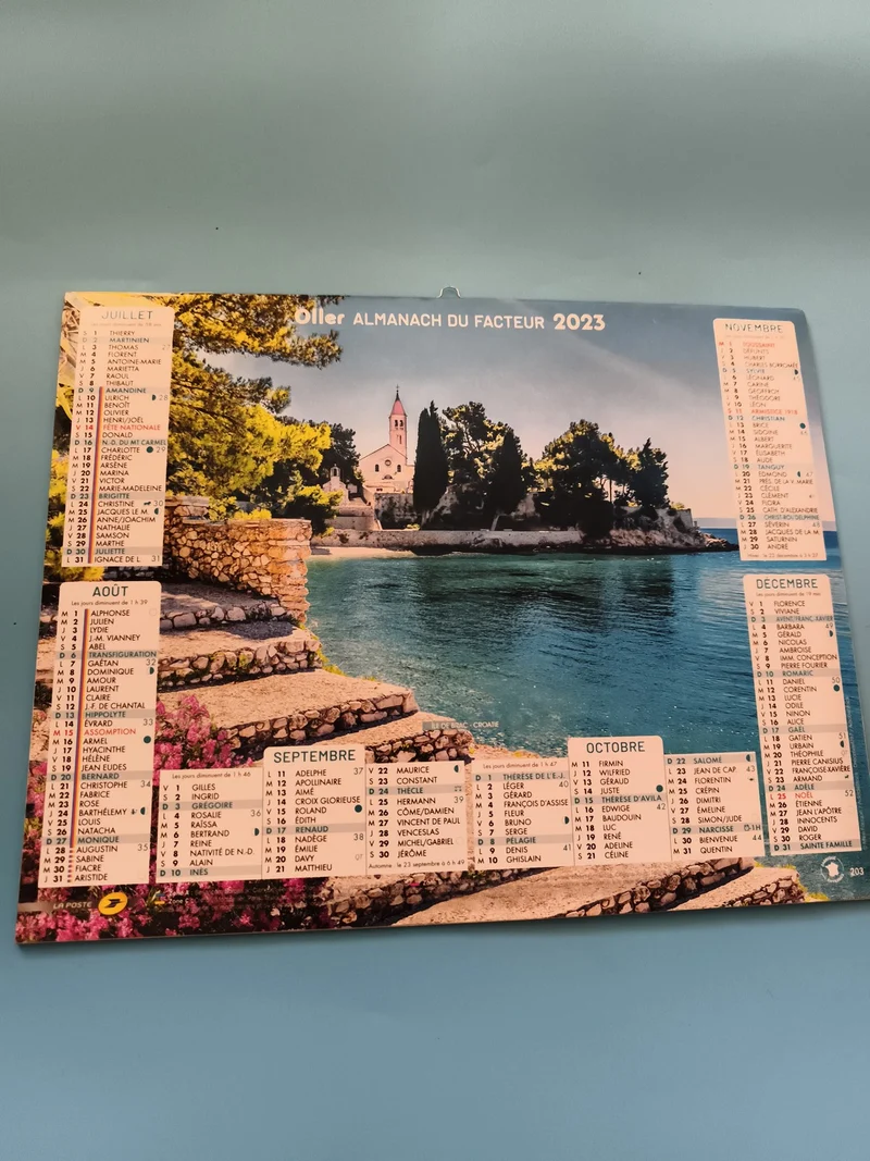 Almanach du facteur 2023 Oller neuf calendrier mural La Poste