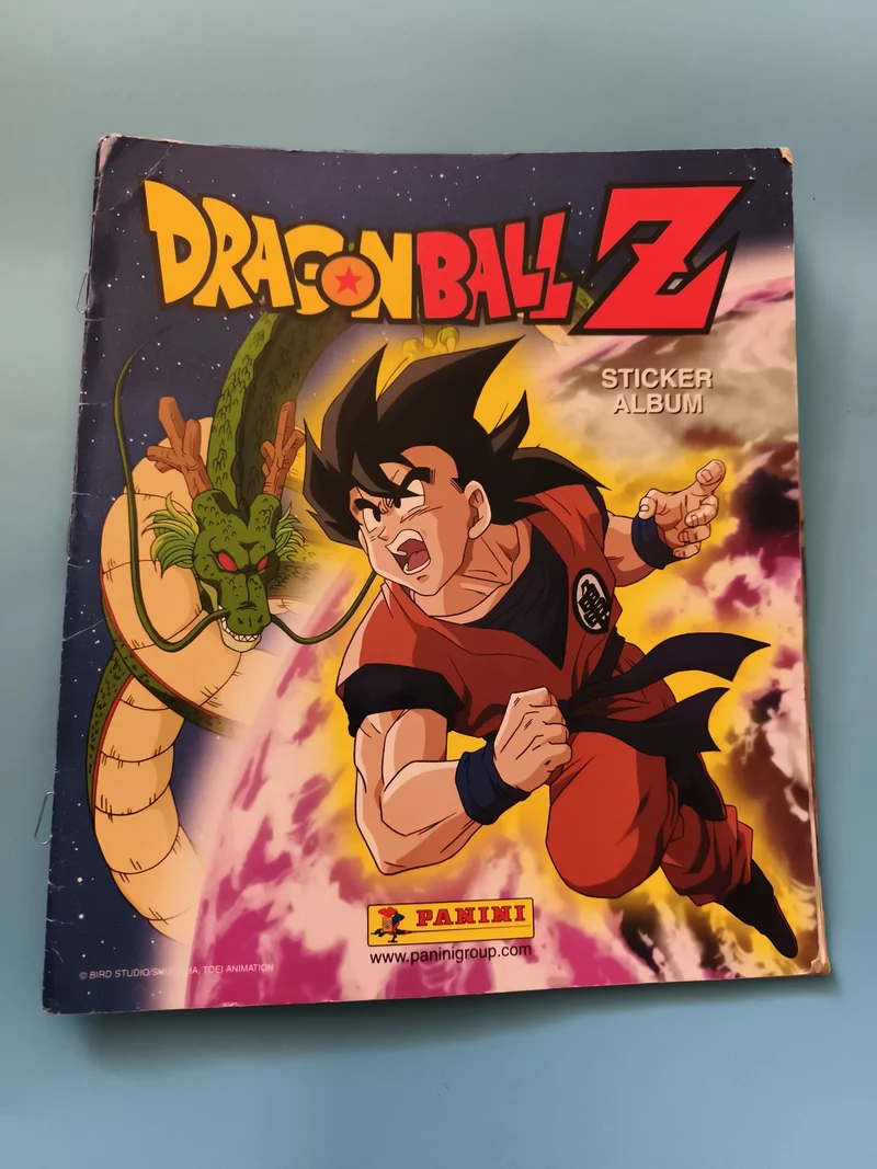 Album Panini Dragon Ball Z incomplet Goku Shenron sticker book