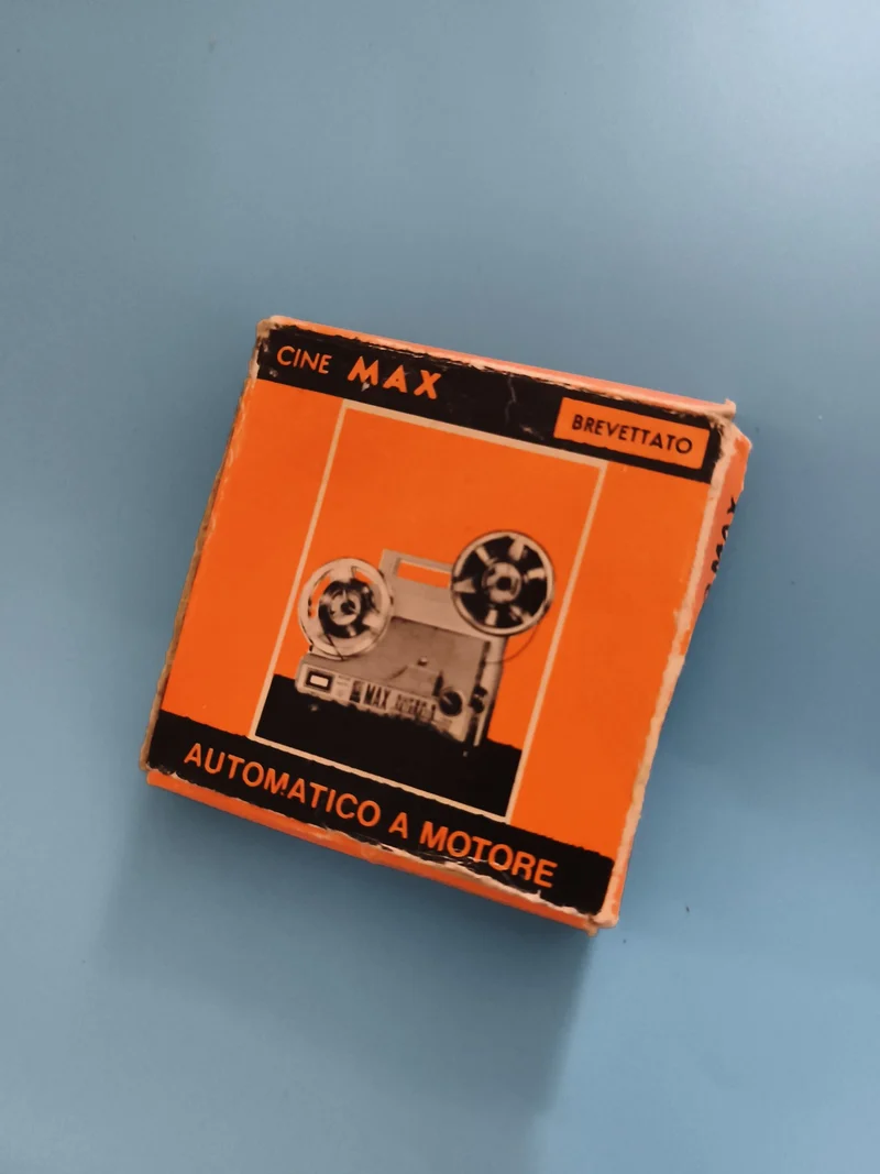 Projecteur film CINE MAX automatique vintage boîte orange ancien breveté