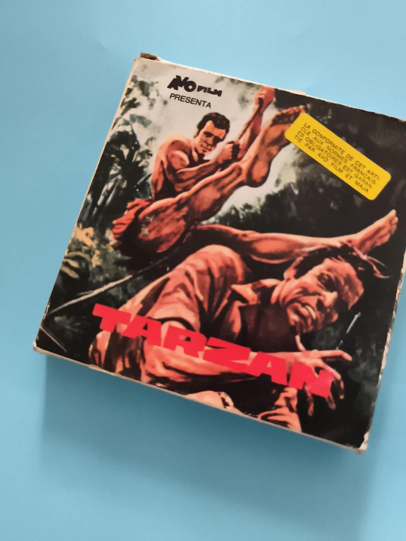 Bobine film ancien TARZAN NO FILM pellicule vintage cinéma rétro