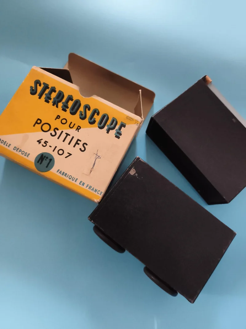 Stéréoscope ancien pour positifs 45-107 France vintage visionneuse rétro