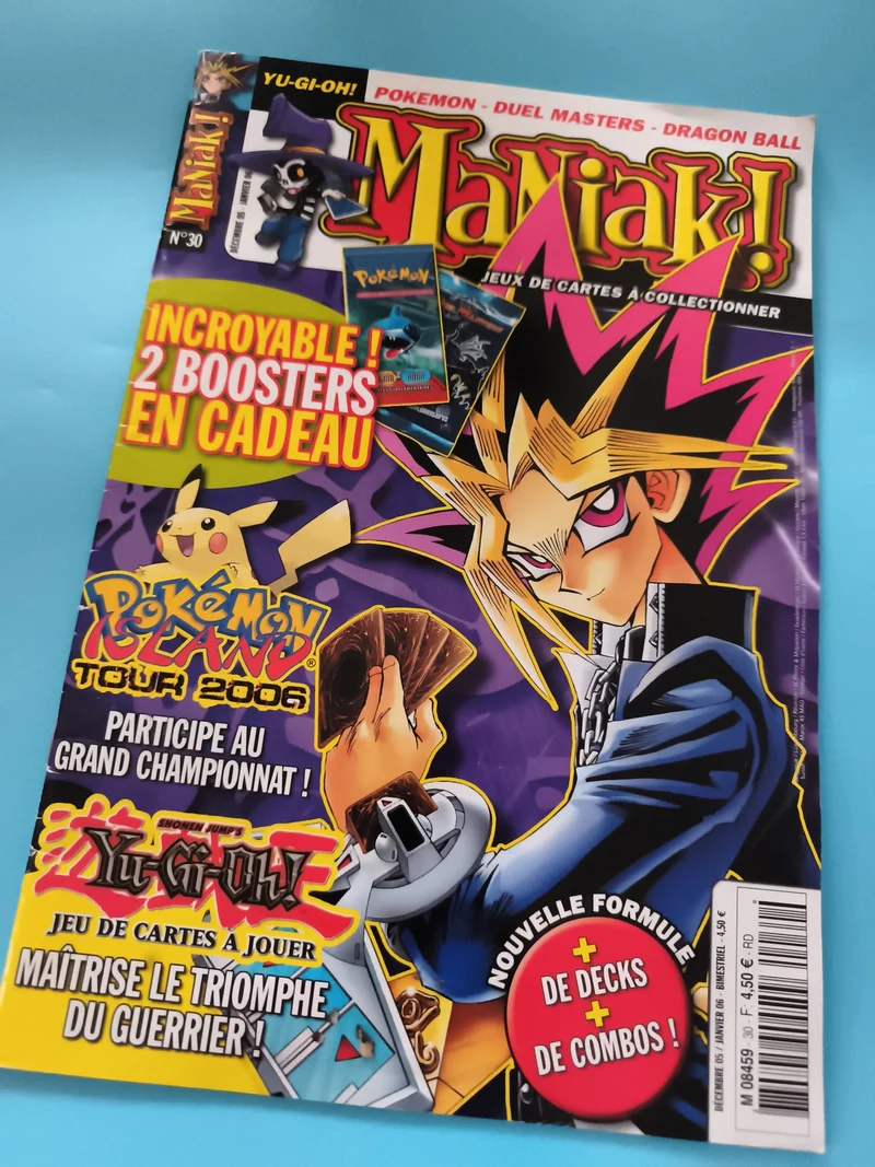 Magazine ManiaK! n°30 Yu-Gi-Oh Pokémon Duel Masters Dragon Ball cartes