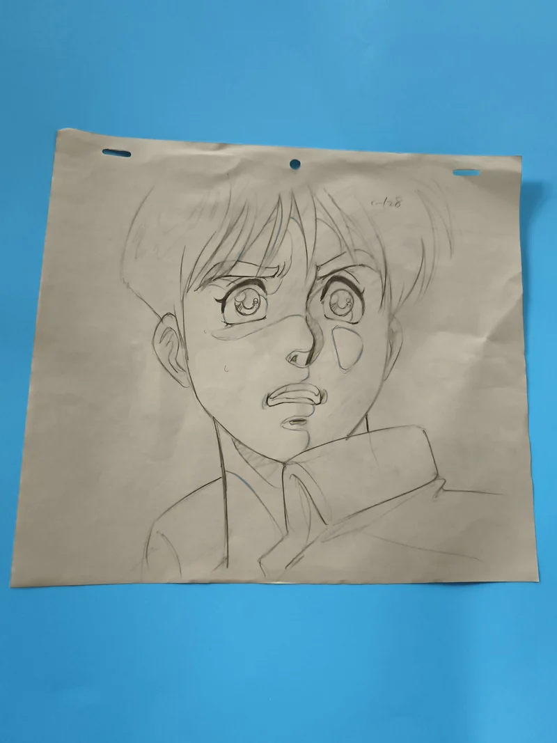 Dessin original anime manga visage expressif feuille animation