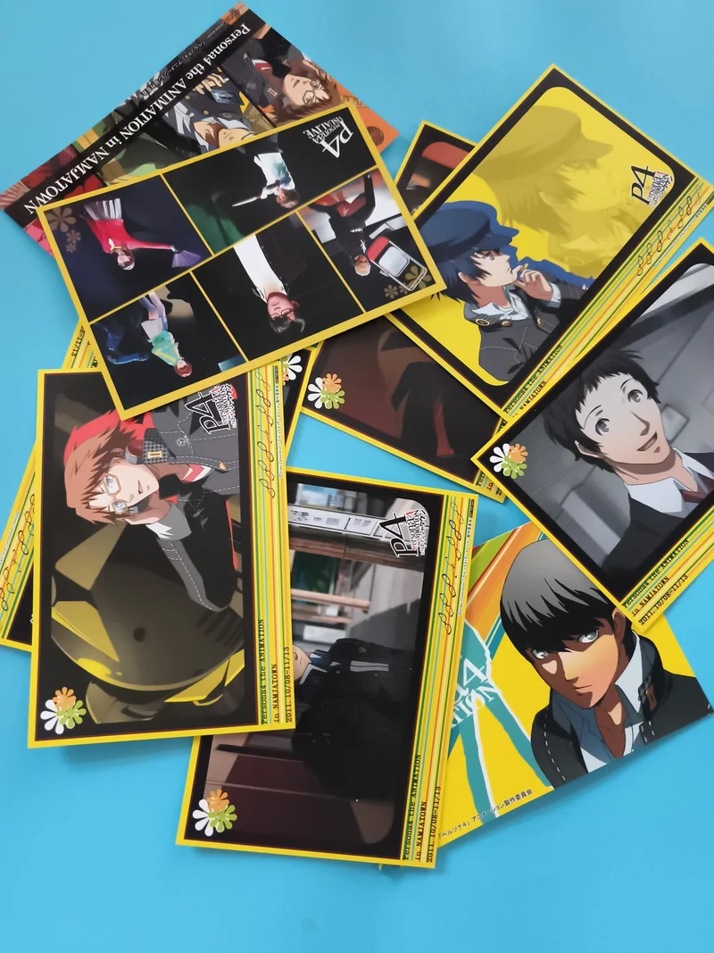 Cartes Persona 4 The Animation officielles set illustré anime Japon