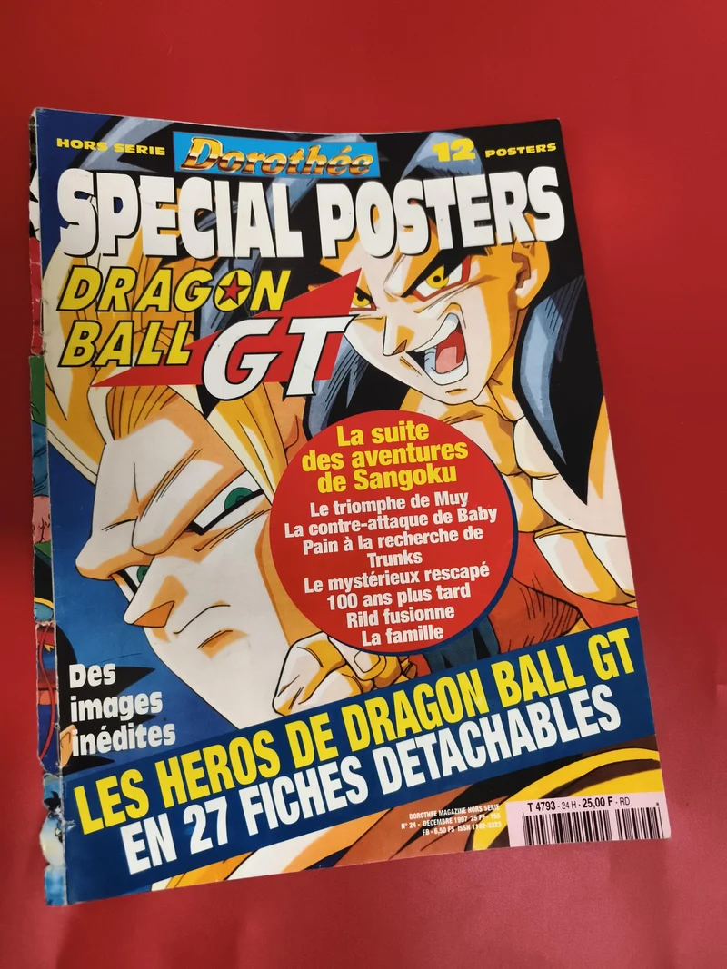 Magazine Dorothée Dragon Ball GT posters vintage 1999 anime manga DBZ