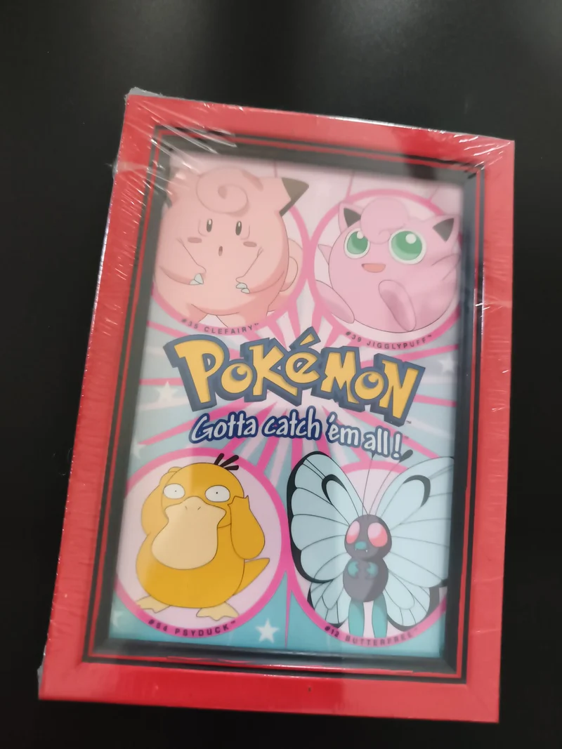 Cadre décoratif Pokémon rouge Psyduck Jigglypuff Clefairy Butterfree