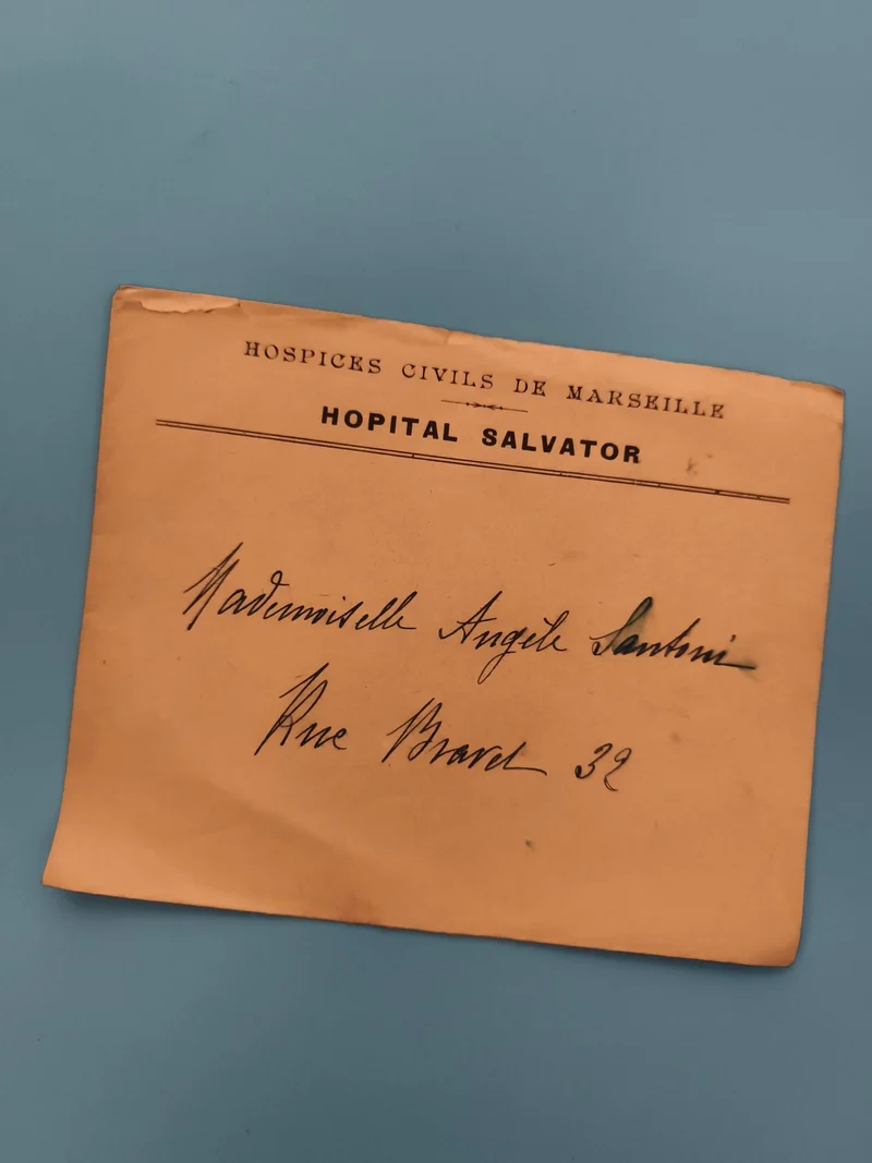 Document administratif Hôpital Salvator Marseille Hospices Civils courrier ancie