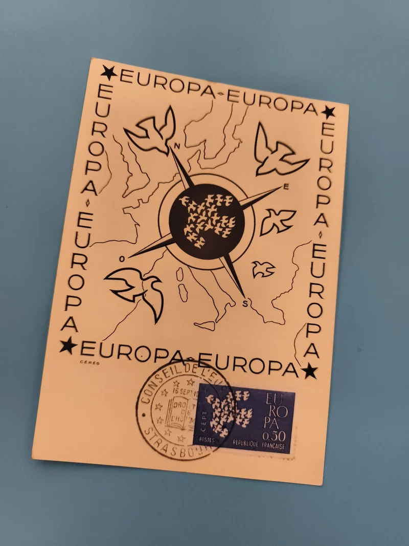 Carte Premier Jour Europa Strasbourg timbre 0,50 F France philatélie
