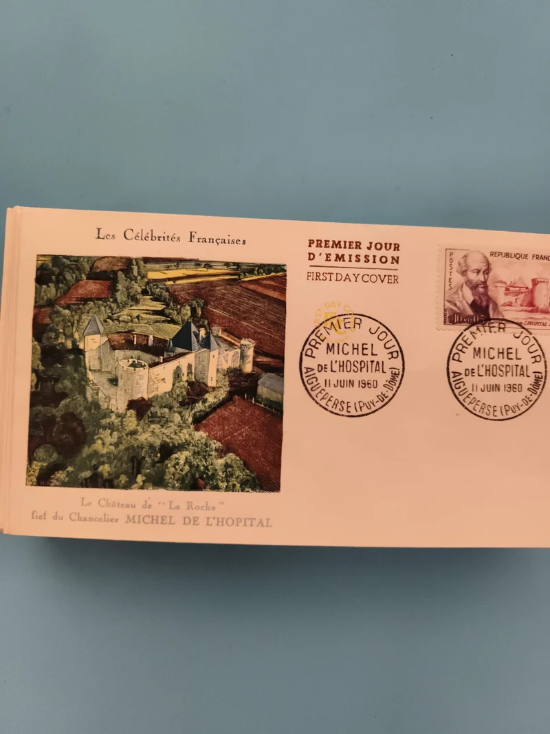 Lettre Premier Jour Michel de l'Hôpital 1960 Les Célébrités Françaises FDC