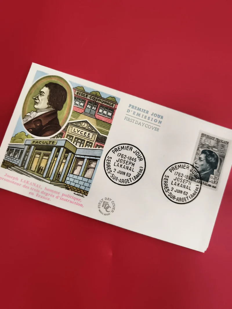 Lettre FDC Premier Jour Joseph Lakanal 1962, Serres-sur-Arget, Philatélie (Ref 1