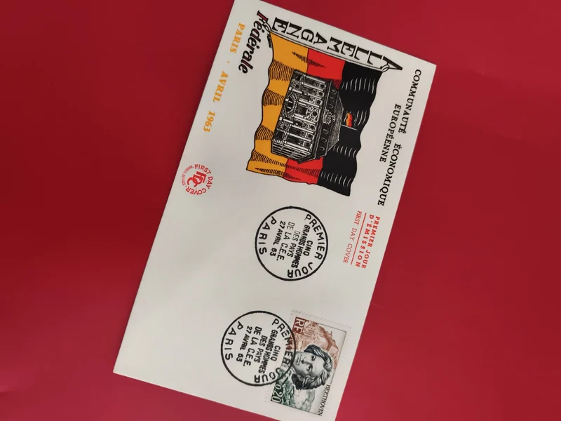 Lettre Premier Jour Paris 1963 Communauté Européenne Philatélie (Ref 1)