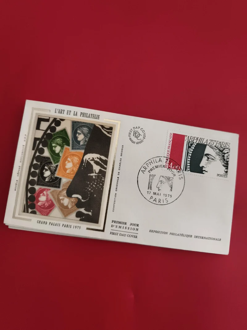 Lettre Premier Jour Art et Philatélie 1975 Paris Grand Palais cachet FDC