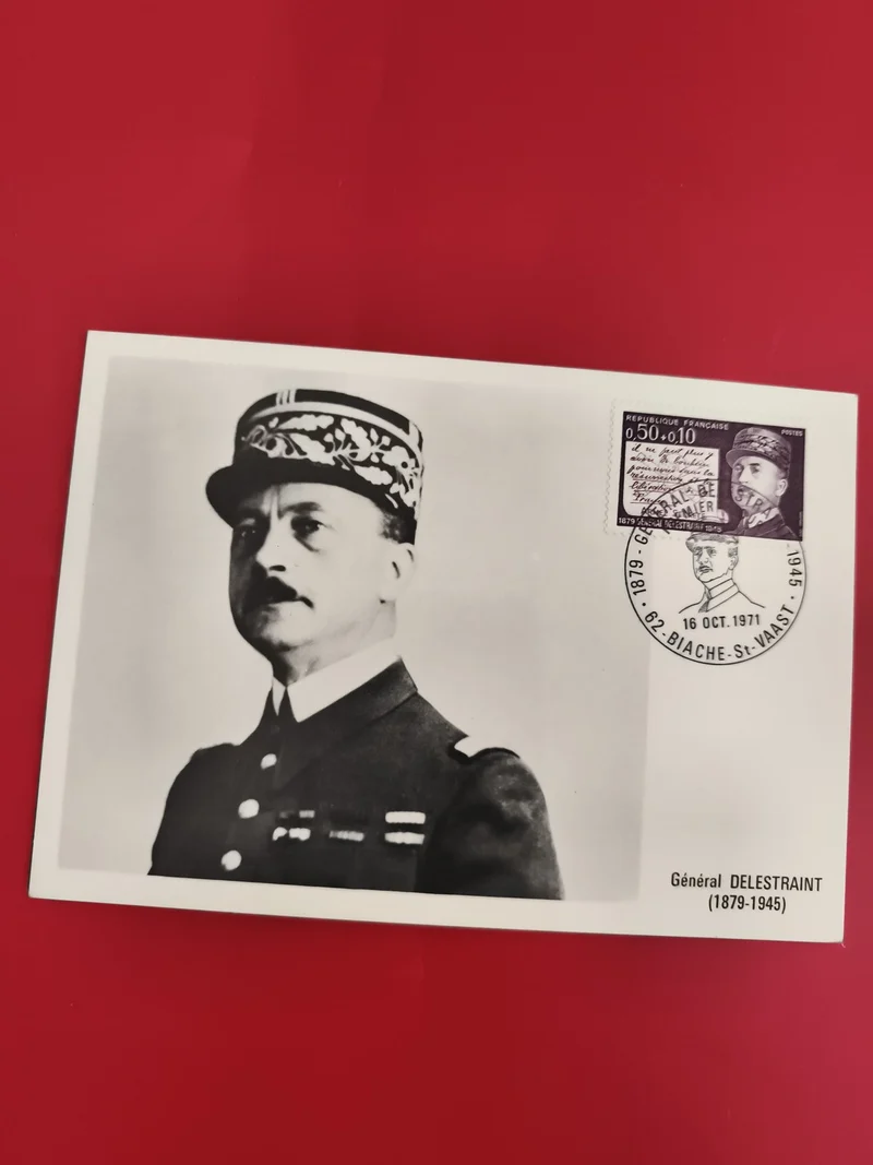 Carte philatélique FDC Général Delestraint 1971 oblitérée timbre France