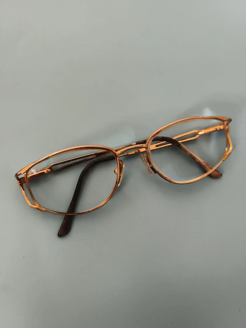 Lunettes de vue anciennes vintage années 30 monture dorée rétro optique