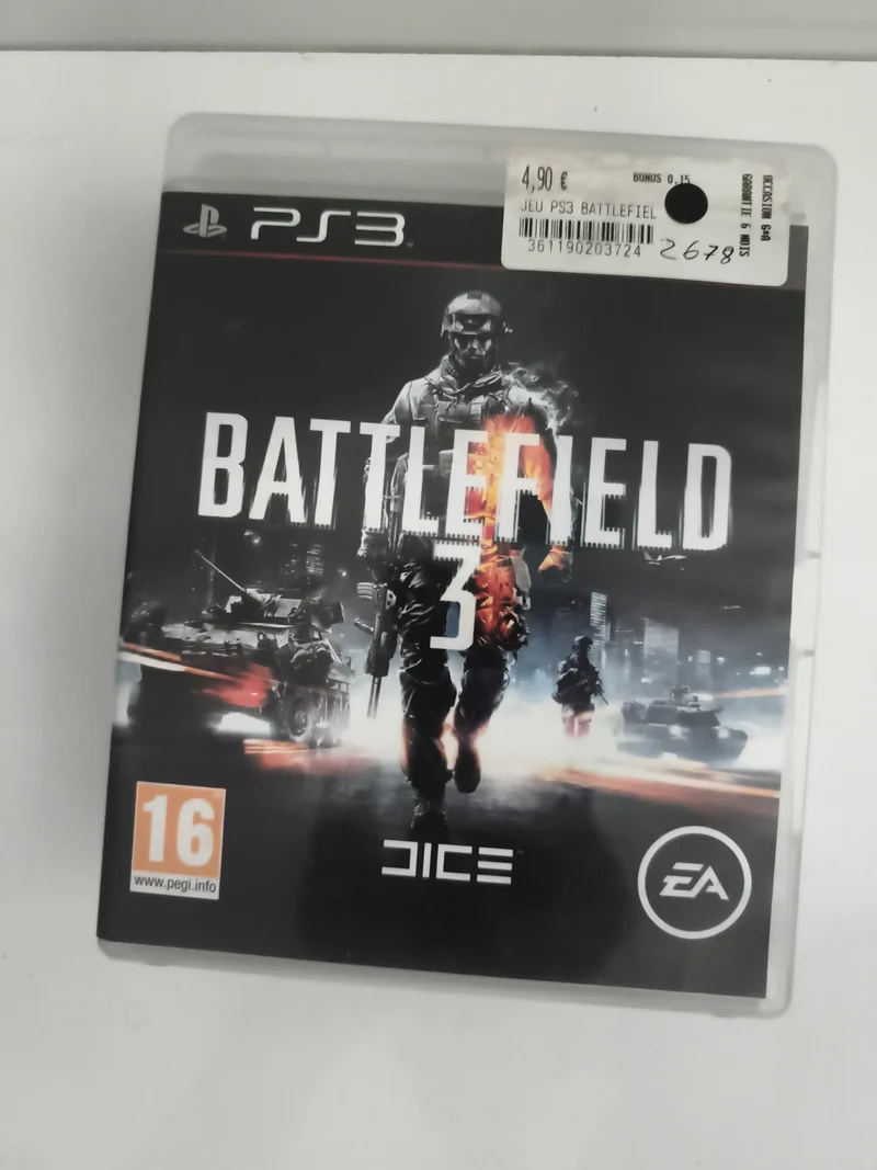 Jeu PS3 Battlefield 3 Sony PlayStation, DICE EA, boîtier d'origine
