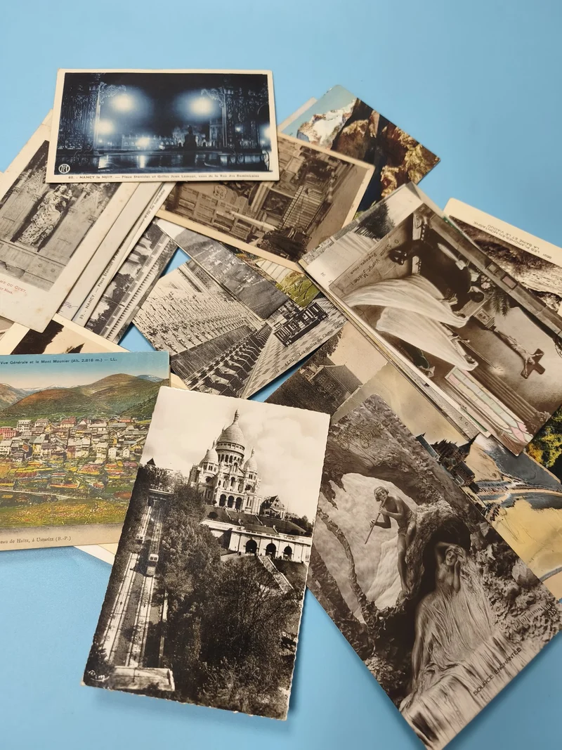 Lot cartes postales anciennes CPA divers lieux France vintage collection (Ref 2)