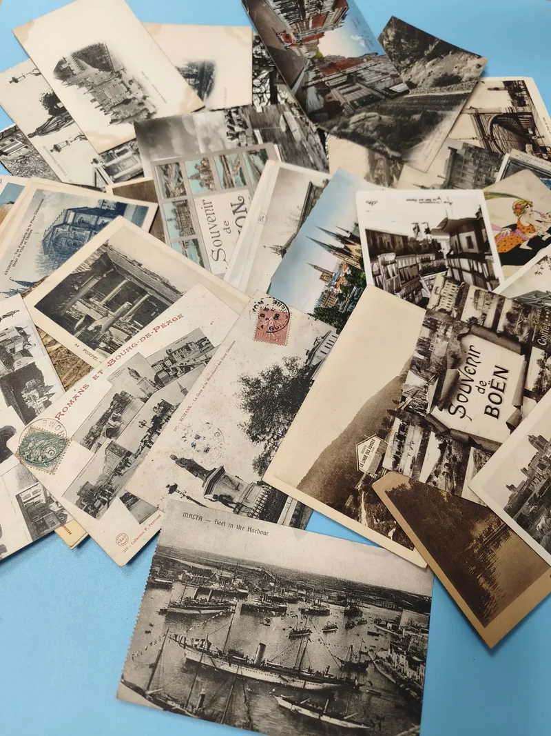 Lot cartes postales anciennes CPA divers lieux paysages villes vintage collectio